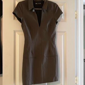 Zara plaid mini dress